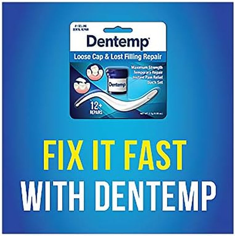 Dentemp Maximum Strength 6-Pack Repair Kit for Lost Fillings and Loose Caps - Fast & Reliable Dental Care at Home!