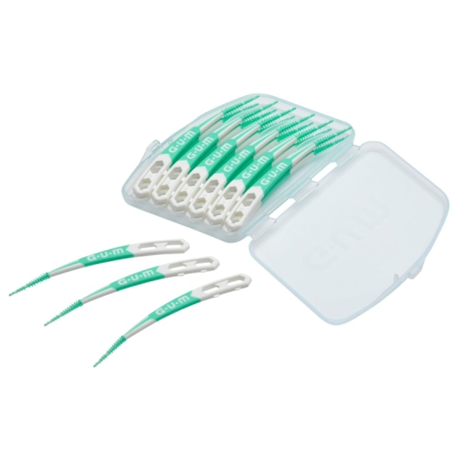 Soft-Picks Advanced Dental Picks - 60 Count (6 Pack) for Superior Oral Hygiene, Dentist Recommended, Includes Travel Case