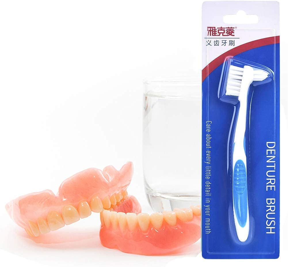 Ultimate Professional Denture Cleaning Kit - Includes Case & Brush (Blue)