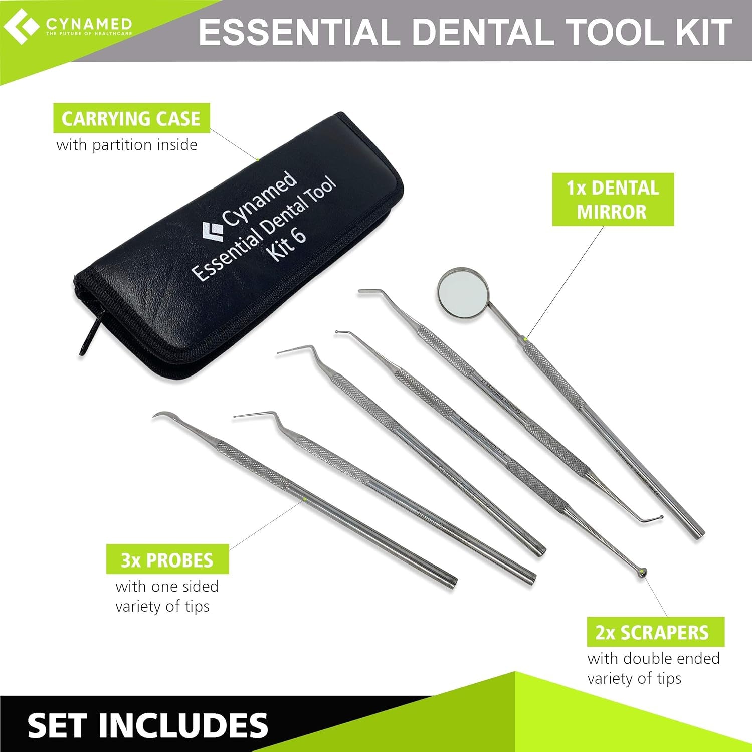 Ultimate Premium Stainless Steel Dental Tool Kit for Superior Oral Care - Perfect for Personal and Pet Hygiene!