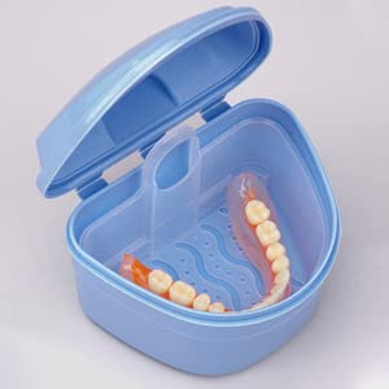 Ultimate Professional Denture Cleaning Kit - Includes Case & Brush (Blue)