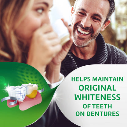 Overnight Whitening Denture Cleanser Tablets - 84 Count for a Radiant Smile!